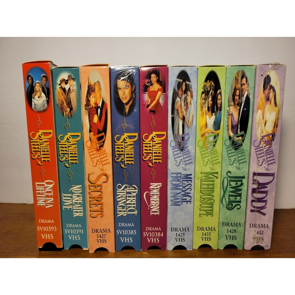 Danielle Steel's 9 VHS Videos Romance Fiction Film TV Movie Job Lot Family